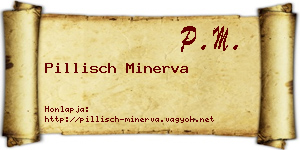 Pillisch Minerva névjegykártya